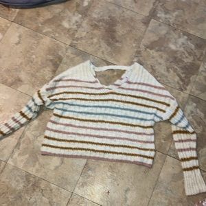 a sweater with fall colors
